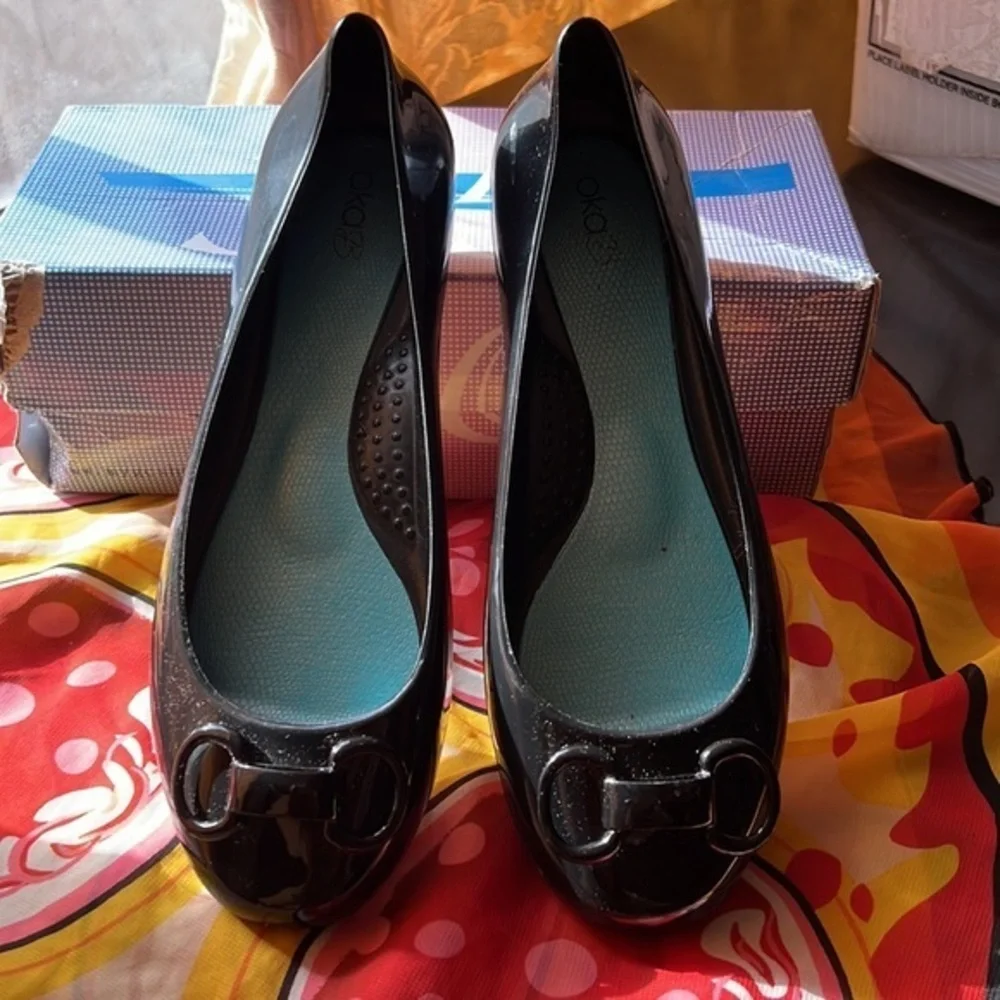 Oka B flat ballet slip on rubber size US 8 EU 38 - Picture 11 of 11